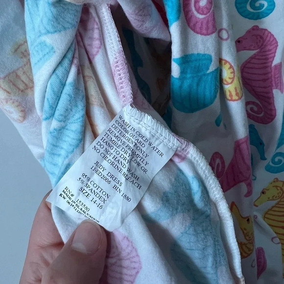 Eleanor Rose Seahorse Dress | Colourful “Judy Style” | 14-16 Girls - Picture 8 of 8